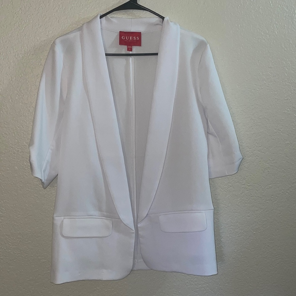 White small Guess blazer